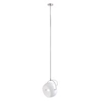 Fabbian Beluga White sklenená závesná lampa Ø20 cm