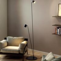 Flexibilne nastaviteľná stojacia lampa LED Speers F čierna.
