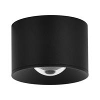 LED stropné svietidlo S131, Ø 8 cm, pieskovo čierne