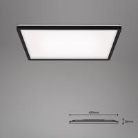 LED stropné svietidlo Slim smart black dim CCT 42x42cm