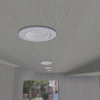 LED stropné svietidlo Teresa 90, GU10, CCT, 6W, biele