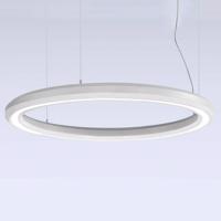 LED závesné svietidlo Materica spodné Ø 90 cm biele