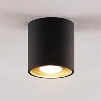 Lindby Parvin hliníkové Downlight, okrúhle, čierne