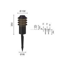 Louis Poulsen Bysted 25 ground spike black 930