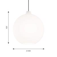 Louis Poulsen Wohlert sklenená závesná lampa Ø40cm