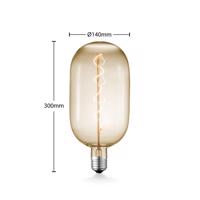 Lucande LED E27 T140 4W 2 700 K stmieva jantárová