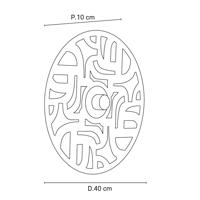 MARKET SET Labyrinthe svetlo, Ø 40 cm mosadzná