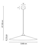 MARKET SET Sonia Laudet svietidlo Ø 80 cm ružová