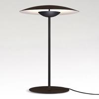 MARSET Ginger S LED stolová lampa Ø32cm wenge/biela