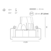 Molto Luce Dark Night R 2700K biela/čierna