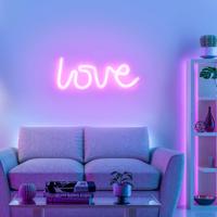 Nástenné LED svetlo Neon Love, USB