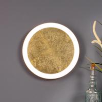 Nástenné LED svietidlo Moon Ø 40 cm, zlaté