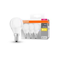 OSRAM LED kvapka E14 P40 4,9W 2 700K 470lm 3ks