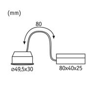 Paulmann Coin Nova Plus LED 38° 6,3W 2700K