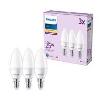 Philips LED sviečka E14 2,8W 250lm 2700K matná 3ks