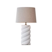 PR Home Spin stolová lampa Ø 30 cm hnedá/offwhite