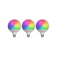 Prios Smart LED, 3, E27, G125, 9W, RGBW, CCT, matný, Tuya