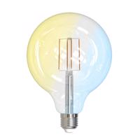 Prios Smart LED žiarovka číra E27 G125 7W Tuya WLAN CCT