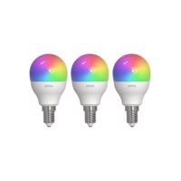 Prios Smart LED žiarovka E14 4,9W RGBW CCT Tuya matná 3-pack