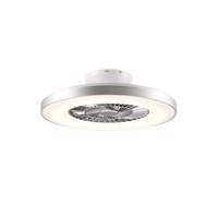 Starluna Orligo stropný LED ventilátor, striebro