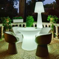 Stôl Newgarden Capri LED, výška 73 cm