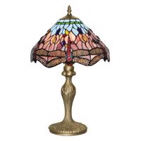 Stolná lampa Dragonfly v štýle Tiffany