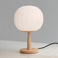 Stolová lampa Luceplan Lita podstavec z jaseňového dreva výška 28 cm