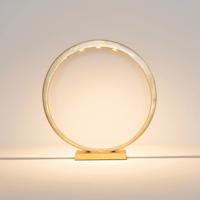 Stolová LED lampa Asterisco kruhová zlatá stmievač