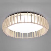 Stropné LED svietidlo Monte, CCT, Ø 60 cm, drevo