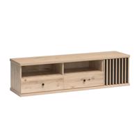 TV stolík, čierna/dub artisan, KOLI C-06