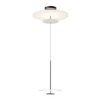 Vibia Flat závesné LED 3-pl. Ø 90 cm sivé L1