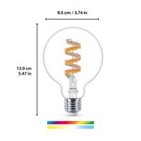 WiZ G95 LED filament globe WiFi E27 6,3W RGBW