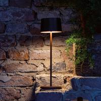 Zafferano Olivia 3K dobíjacia stolová lampa IP65 corten