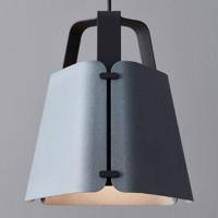 Závesná lampa Fold, betónový povrch, 33,3 cm