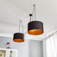 Závesná lampa Roto 2 čierna tienidlo vnútri zlaté